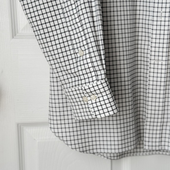 Ralph Lauren Poll Men’s Easy Care Dress Shirt neck 16 - Picture 2 of 5